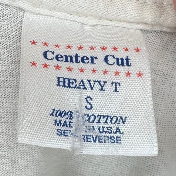 Vintage 1980s/1990s Neon Basket of Flowers T-Shirt, Center Cut Size Small - Picture 4 of 4